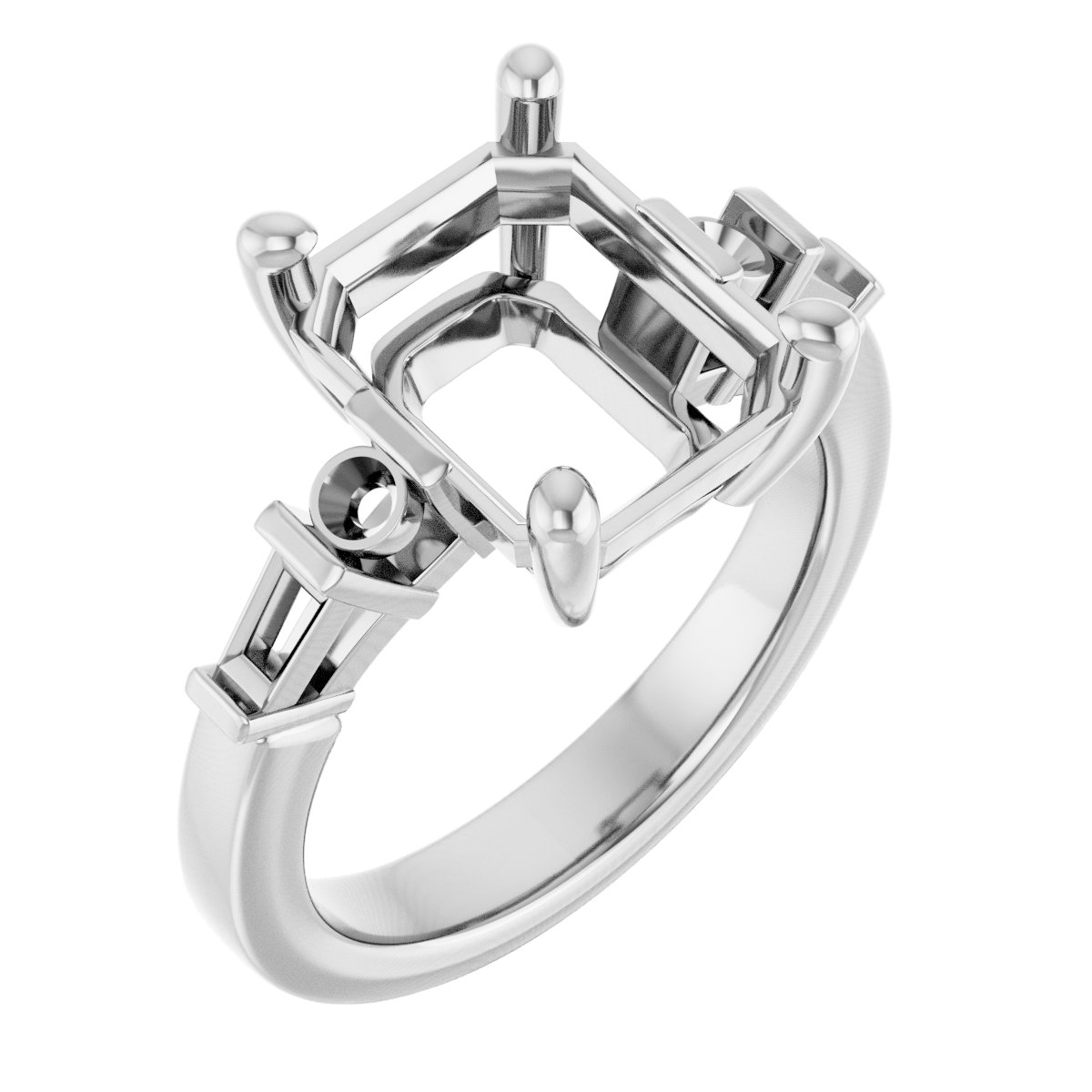 Accented Engagement Ring