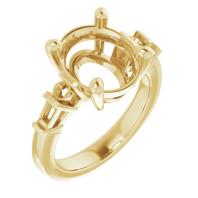 Accented Engagement Ring