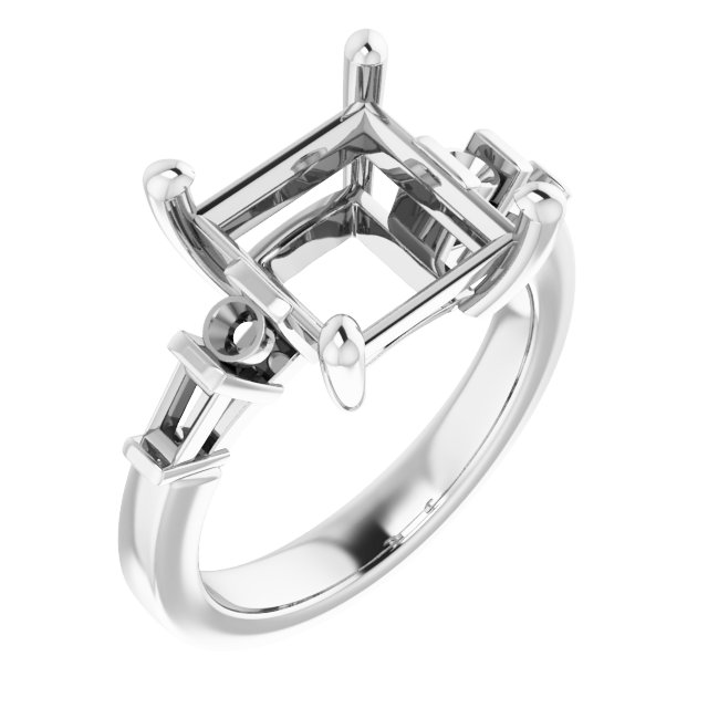 Accented Engagement Ring