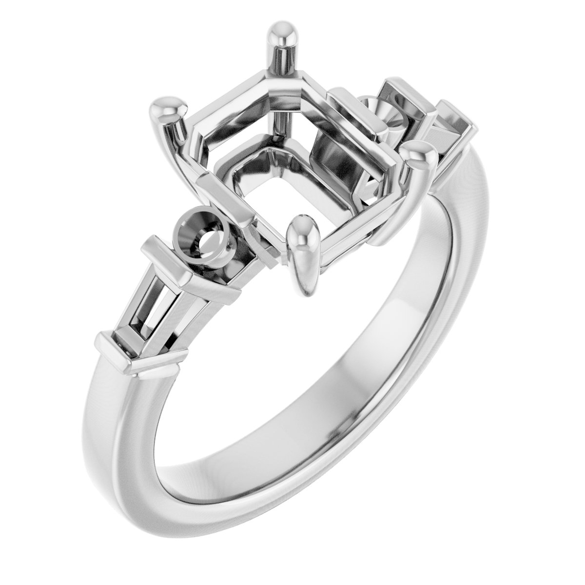 Accented Engagement Ring