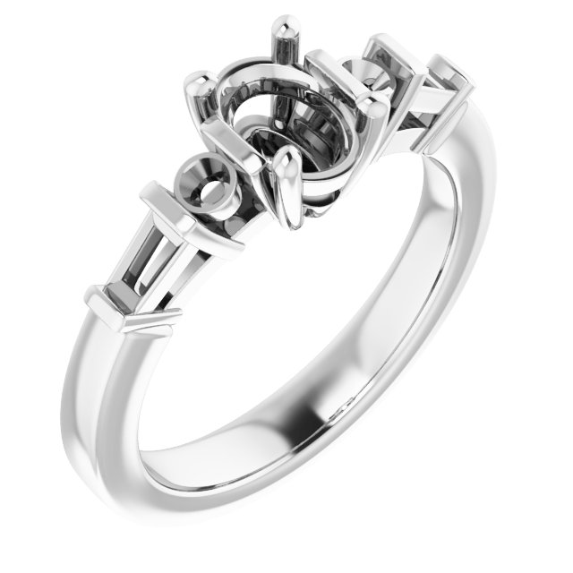 Accented Engagement Ring