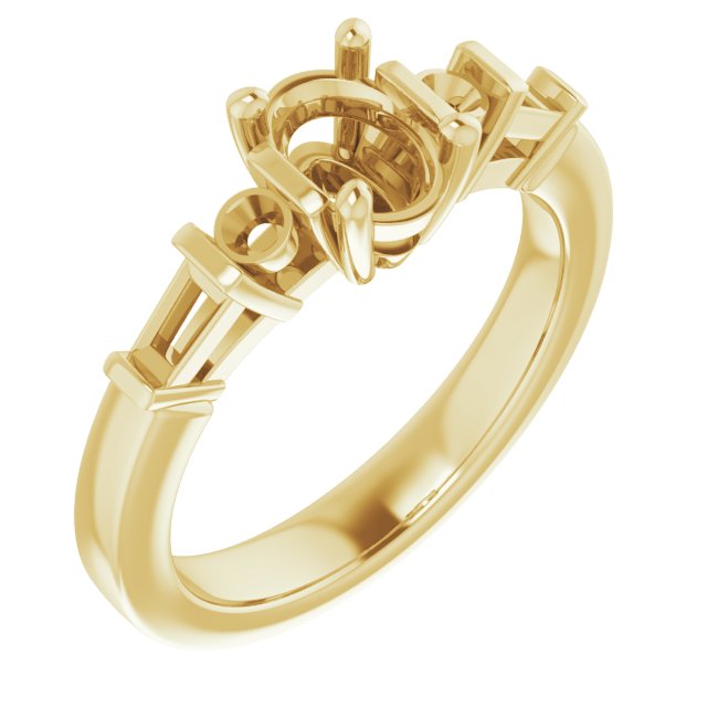 Accented Engagement Ring