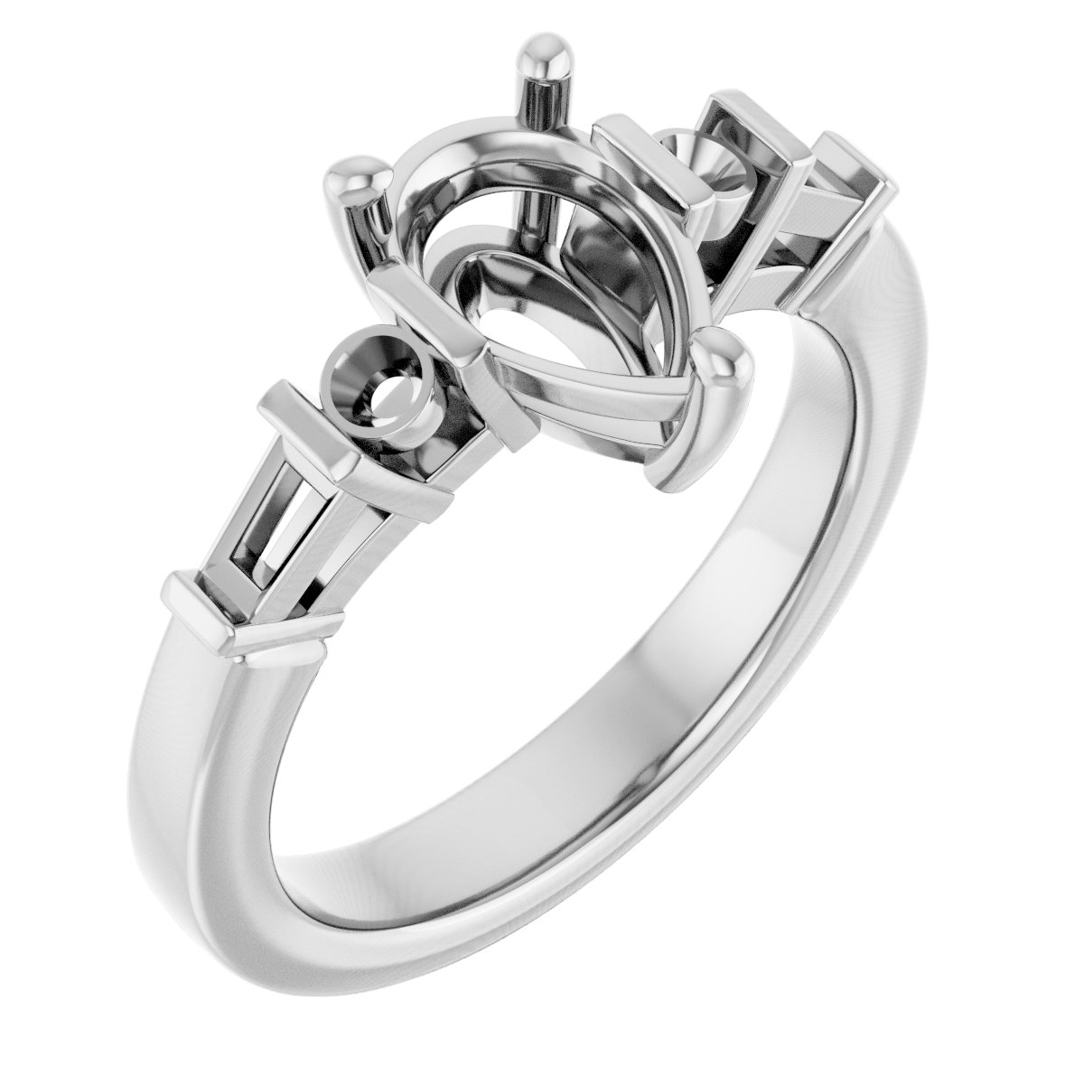 Accented Engagement Ring