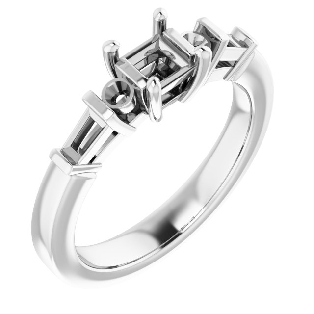 Accented Engagement Ring