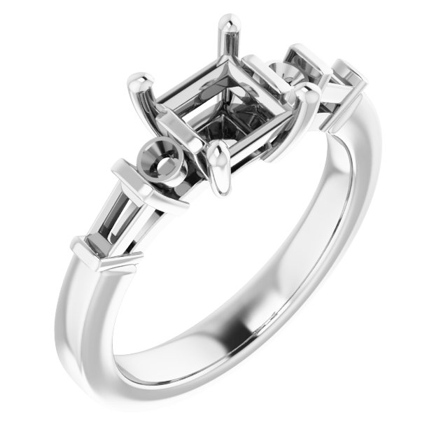 Accented Engagement Ring