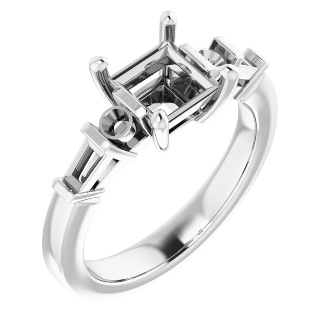 Accented Engagement Ring
