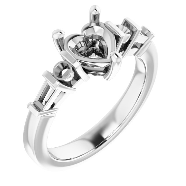 Accented Engagement Ring