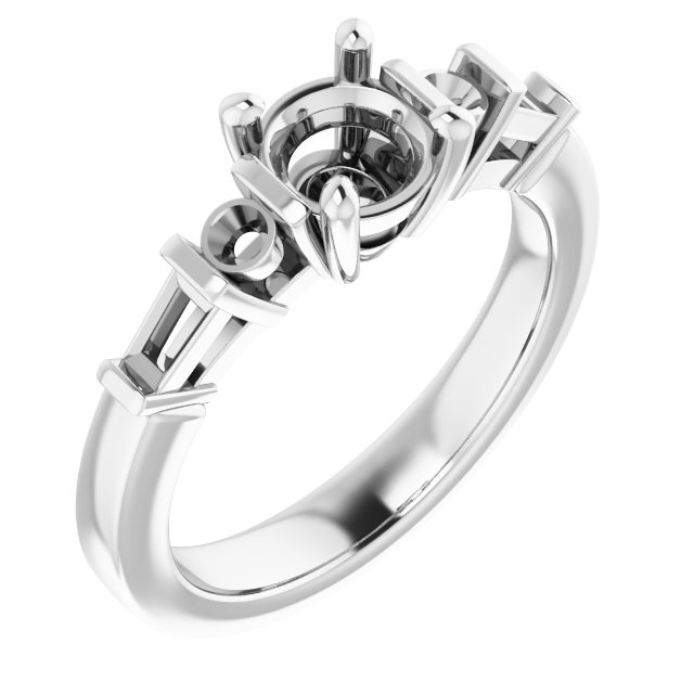 Accented Engagement Ring