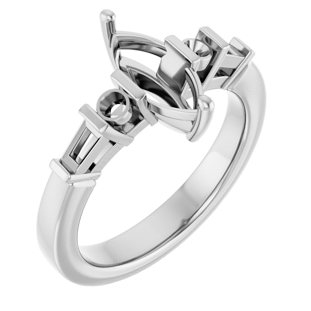 Accented Engagement Ring