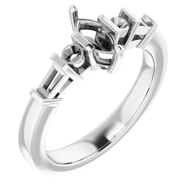 Accented Engagement Ring