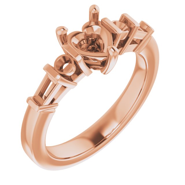 Accented Engagement Ring