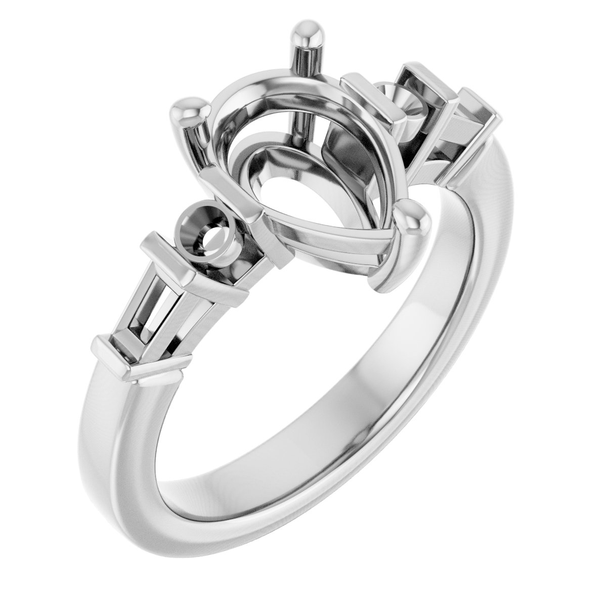 Accented Engagement Ring