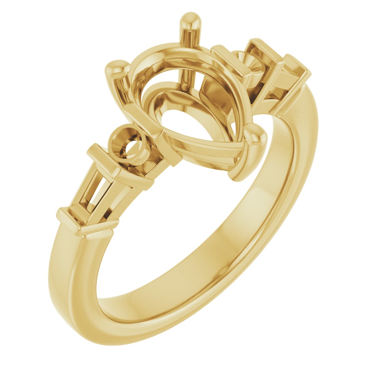 Accented Engagement Ring