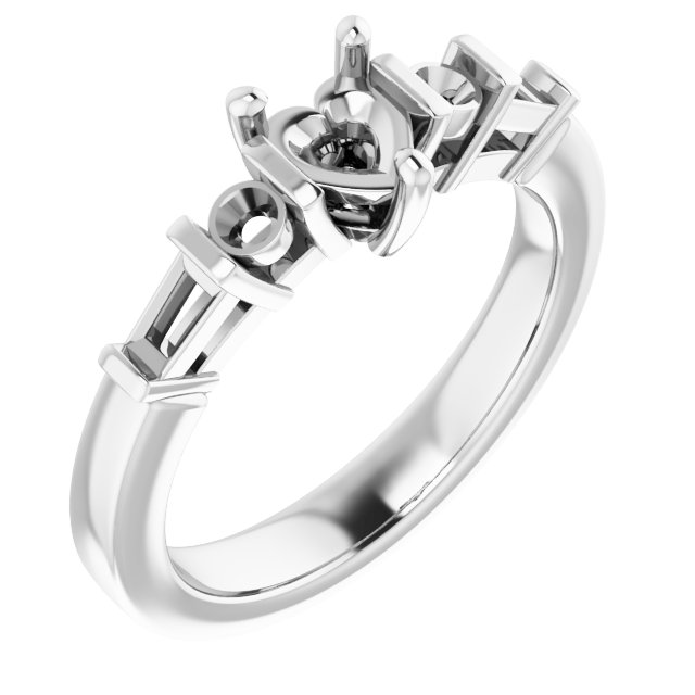 Accented Engagement Ring