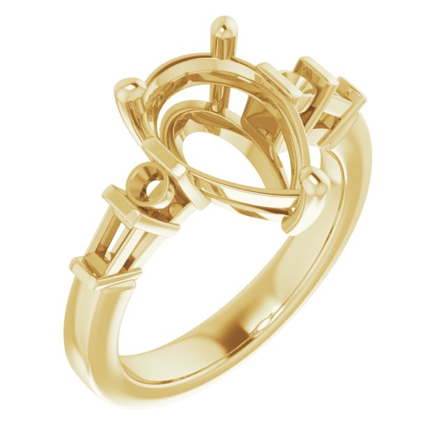 Accented Engagement Ring