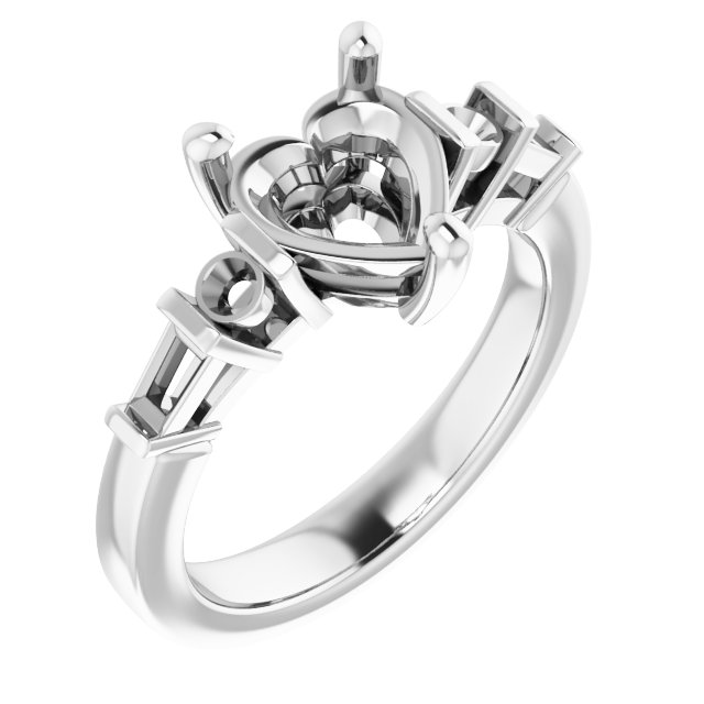 Accented Engagement Ring