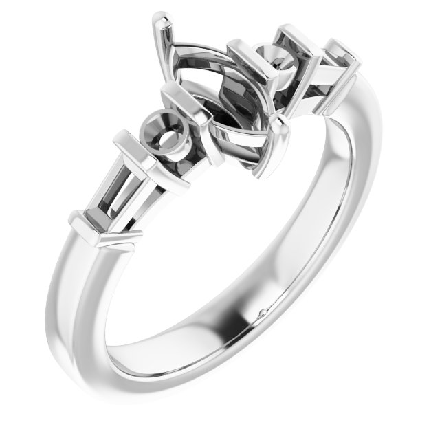 Accented Engagement Ring