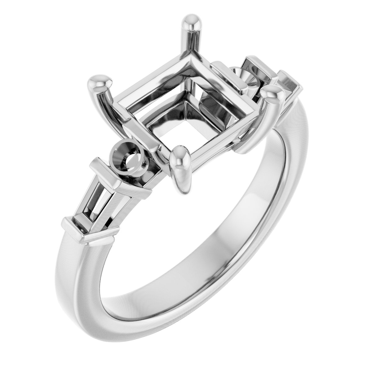 Accented Engagement Ring