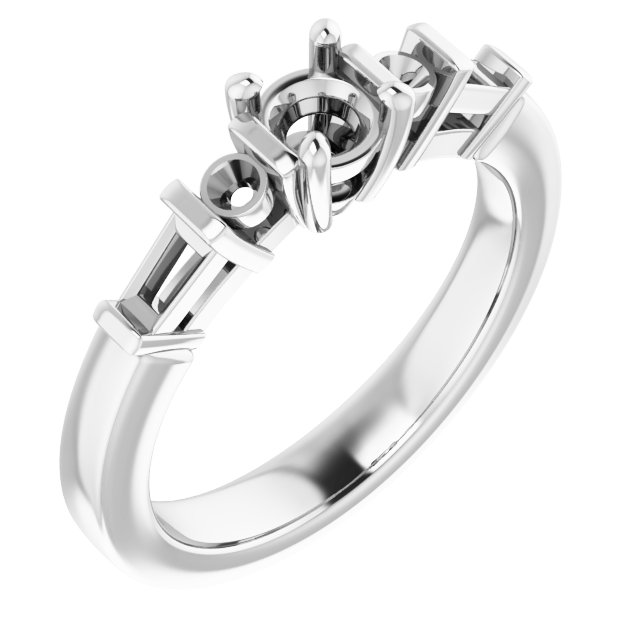 Accented Engagement Ring