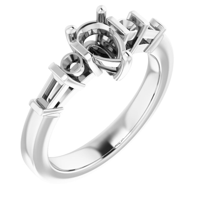 Accented Engagement Ring