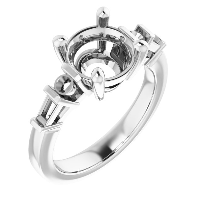 Accented Engagement Ring