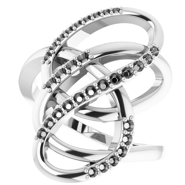 1/3 CTW Natural Diamond Freeform Ring view 5