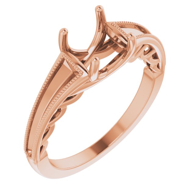 Accented Sculptural Engagement Ring or Band