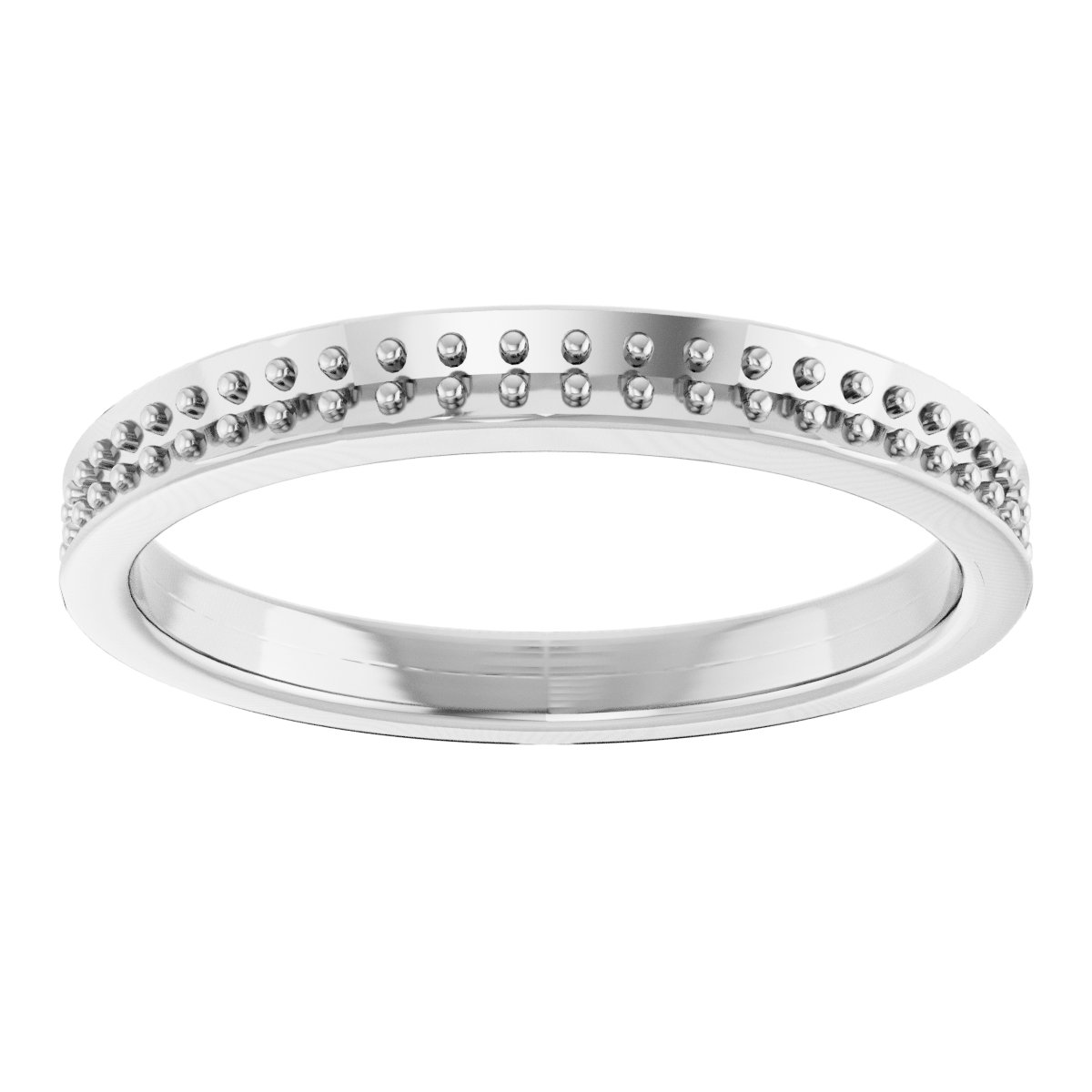 14K White 1/8 CTW Diamond Anniversary Band 