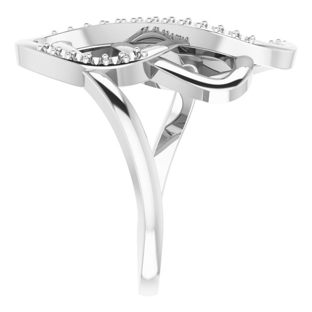 1/3 CTW Natural Diamond Freeform Ring view 3