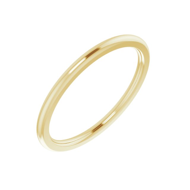 14K Yellow 1.5 mm Half Round Comfort Fit Band Size 8 Ref 11746192