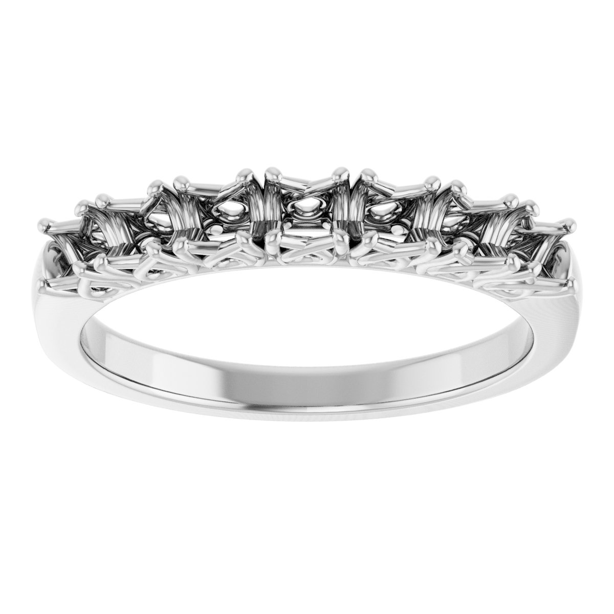 14K White 3/4 CTW Diamond Anniversary Band