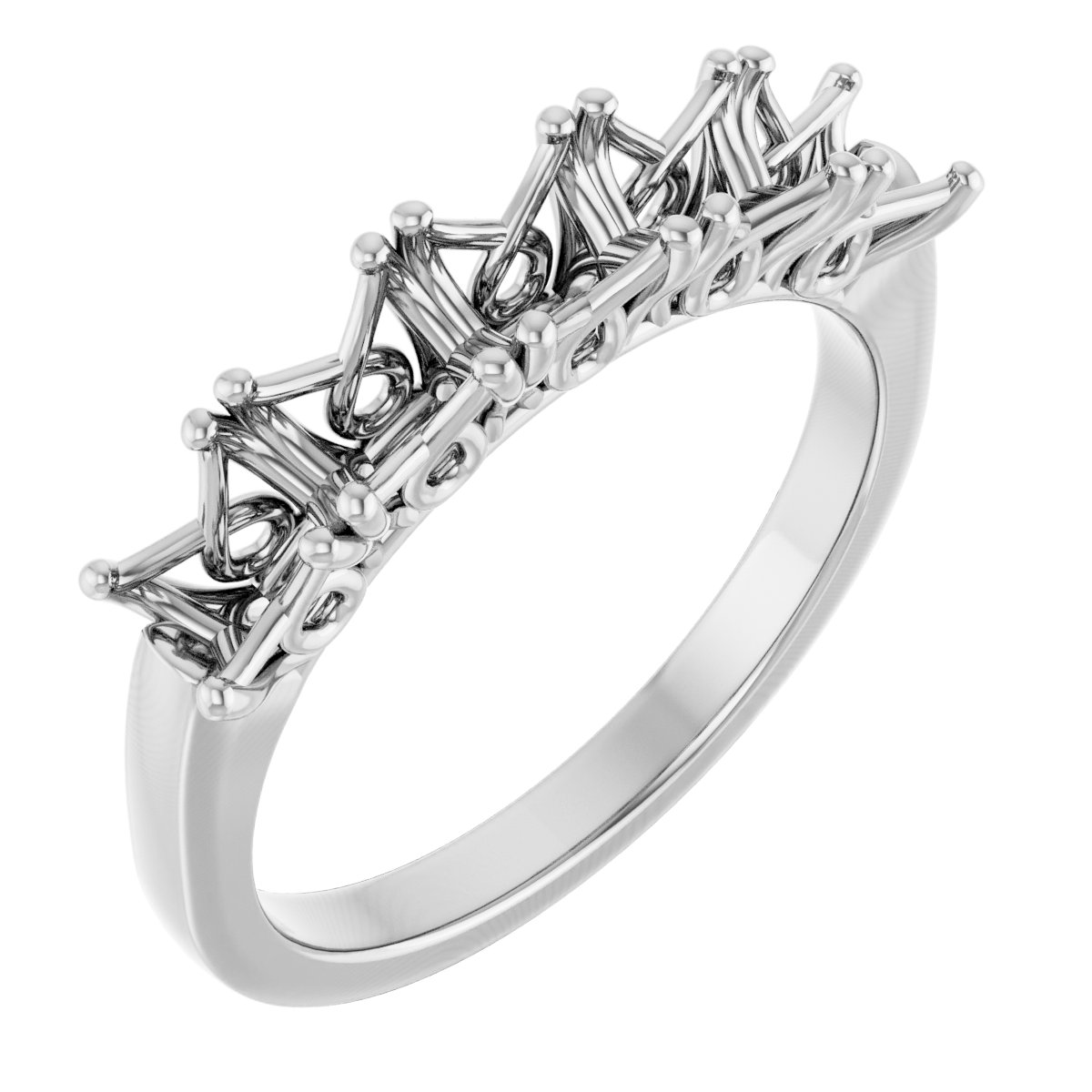 Sculptural Five-Stone Anniversary Band