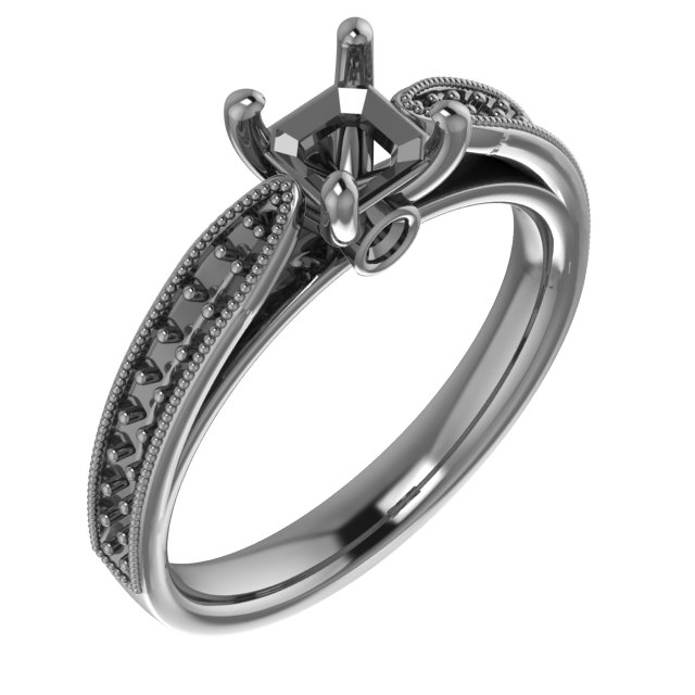 11x9 mm Emerald Engagement Ring Mounting