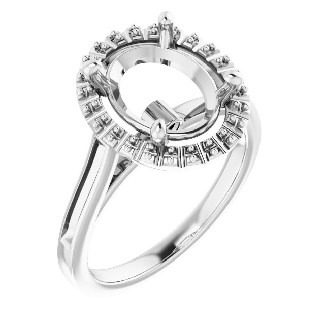 Halo-Style Engagement Ring