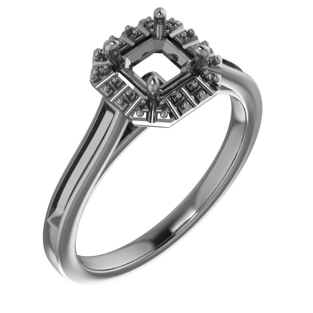 13 mm Round Engagement Ring Mounting