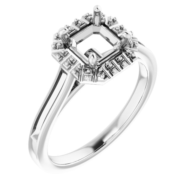 Halo-Style Engagement Ring