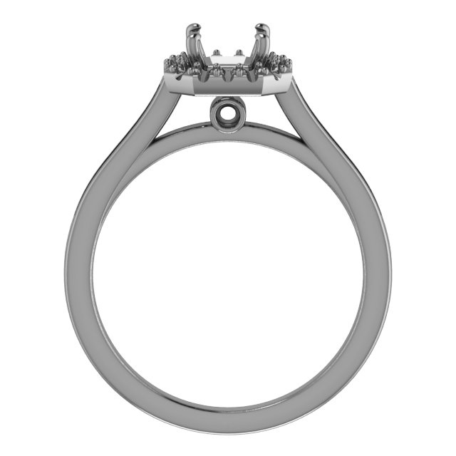 13 mm Round Engagement Ring Mounting view 2