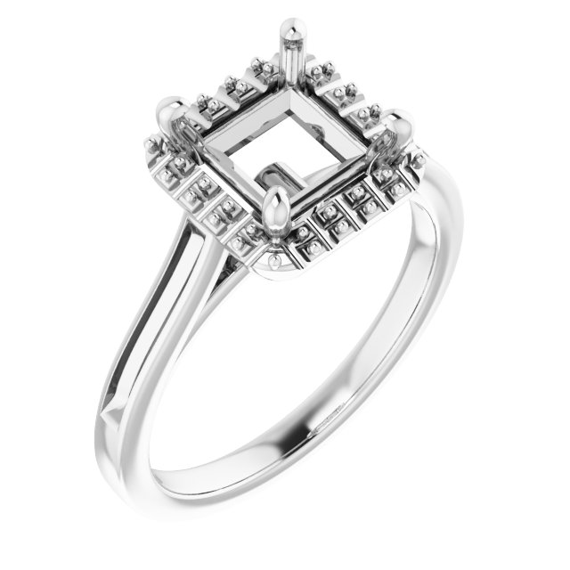 Halo-Style Engagement Ring