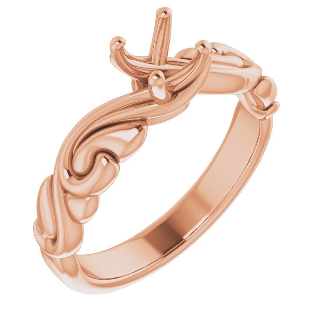 Solitaire Sculptural Engagement Ring