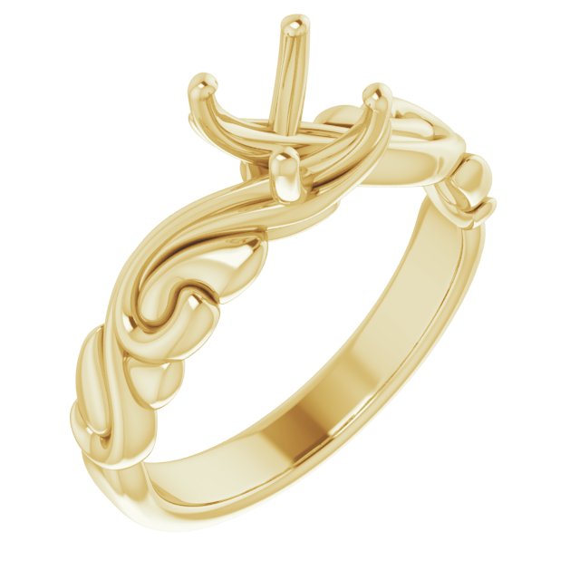 Solitaire Sculptural Engagement Ring