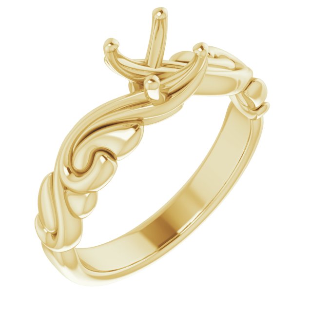 Solitaire Sculptural Engagement Ring