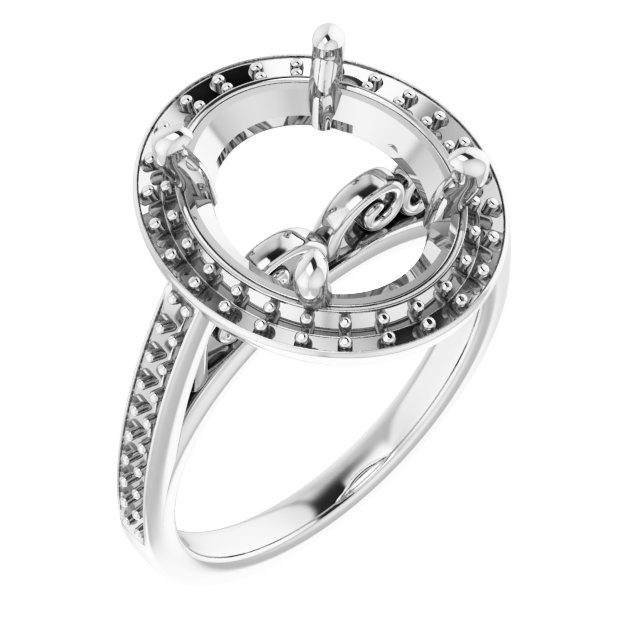 Halo-Style Engagement Ring