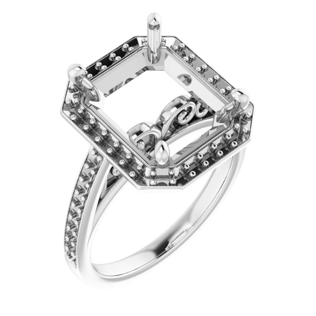 Halo-Style Engagement Ring