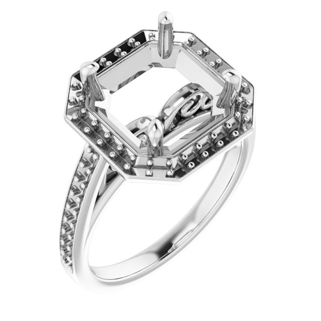 Halo-Style Engagement Ring