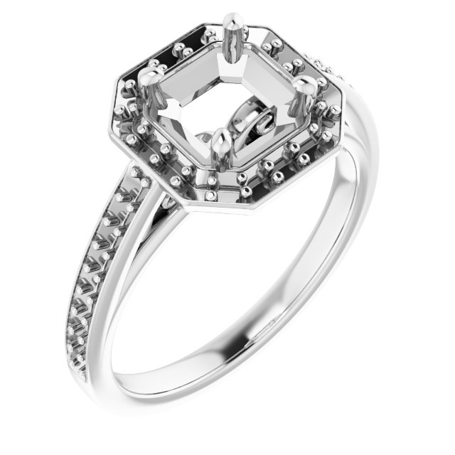 Halo-Style Engagement Ring