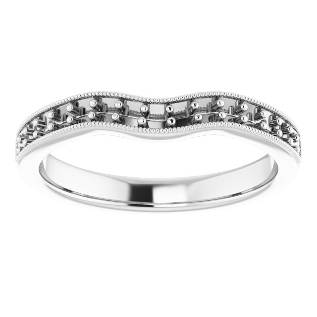 Band Mounting for 5 mm Square Ring view 3