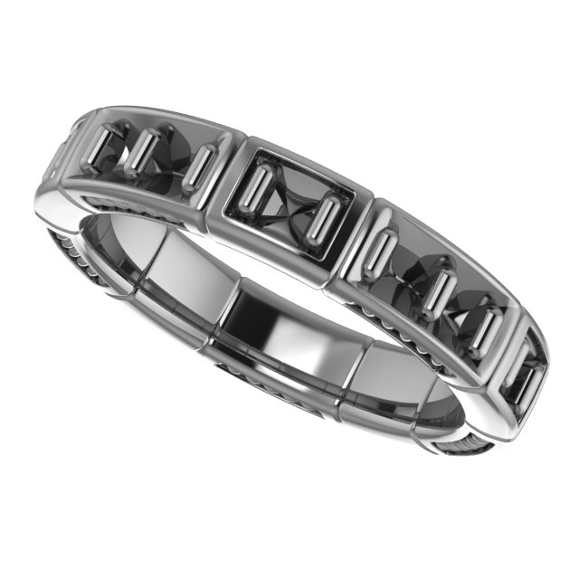 2.5 mm Round Eternity Band Mounting Size 10 view 5