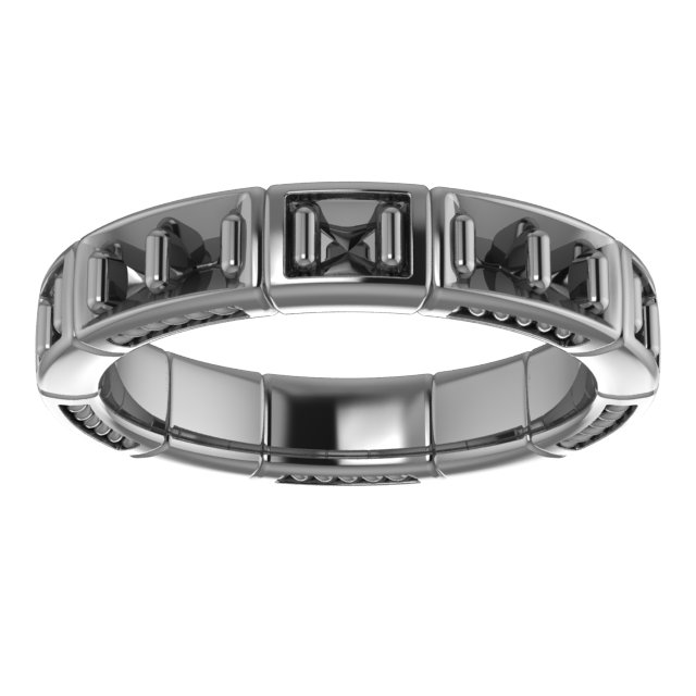 2.5 mm Round Eternity Band Mounting Size 10 view 3