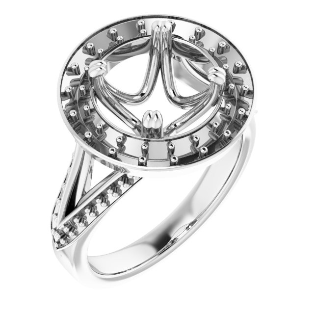 Halo-Style Engagement Ring