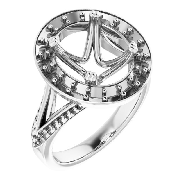 Halo-Style Engagement Ring